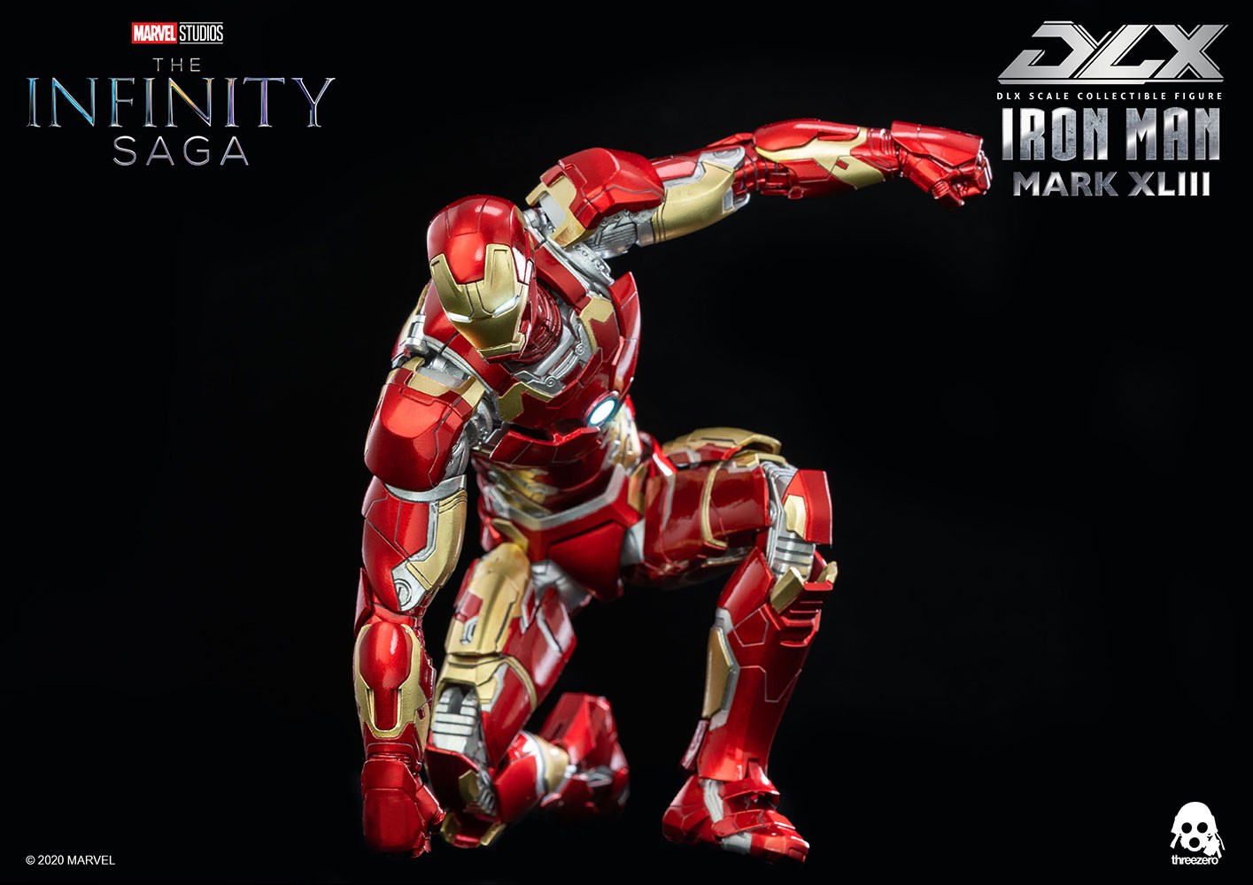 【返品交換不可】 Man Iron Mark Threezero by Figure Collectible 1:12 DLX XLIII アメコミ
