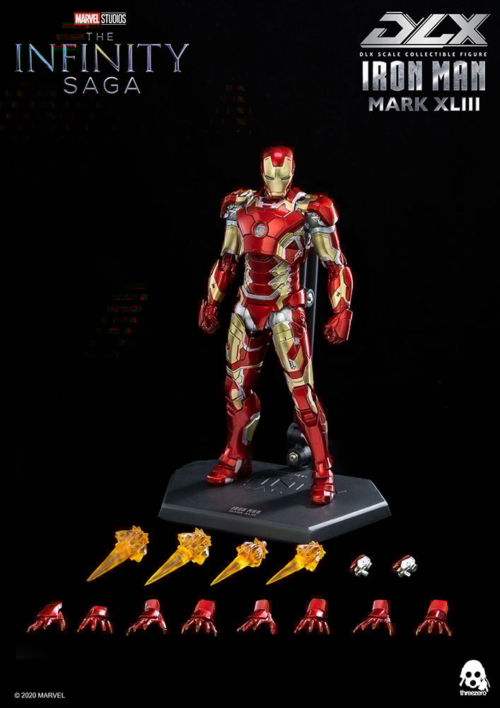 Iron Man Mark XLIII DLX 1:12 Collectible Figure by Threezero
