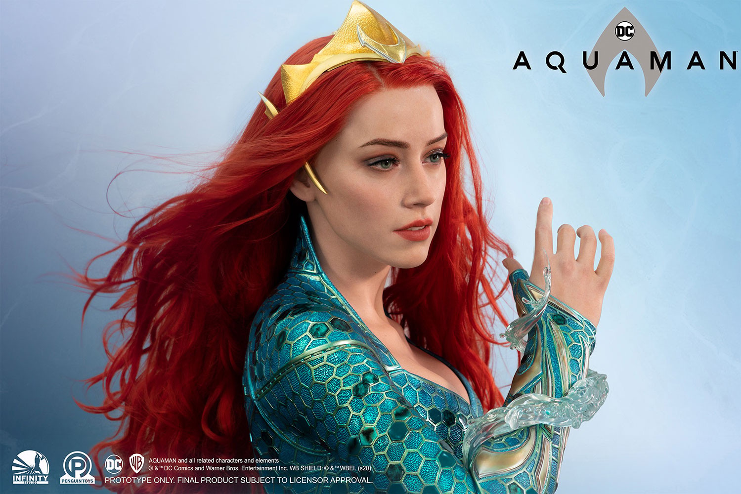 DC Comics Mera Life-Size Bust  (Prototype Shown) View 1