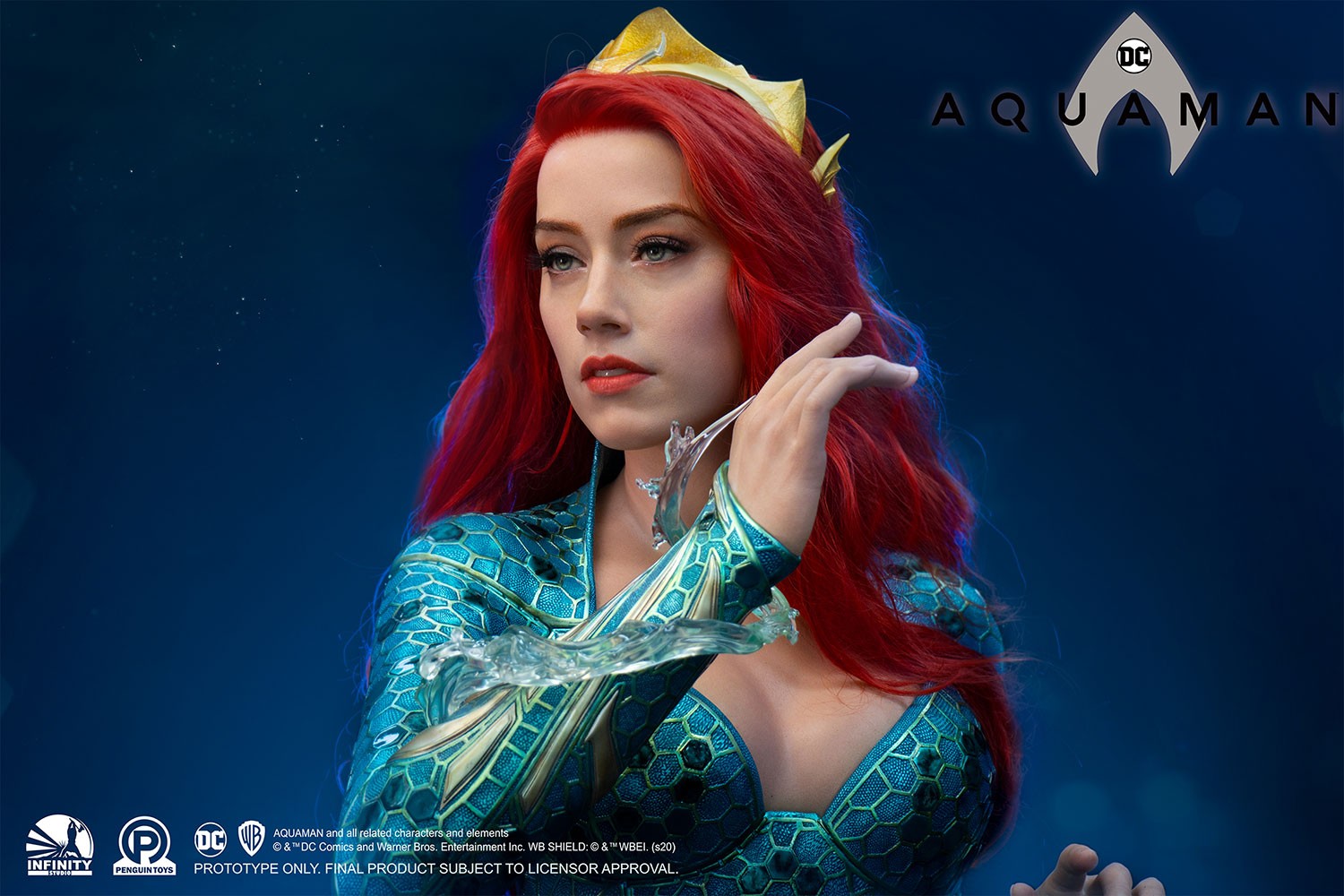 DC Comics Mera Life-Size Bust  (Prototype Shown) View 7