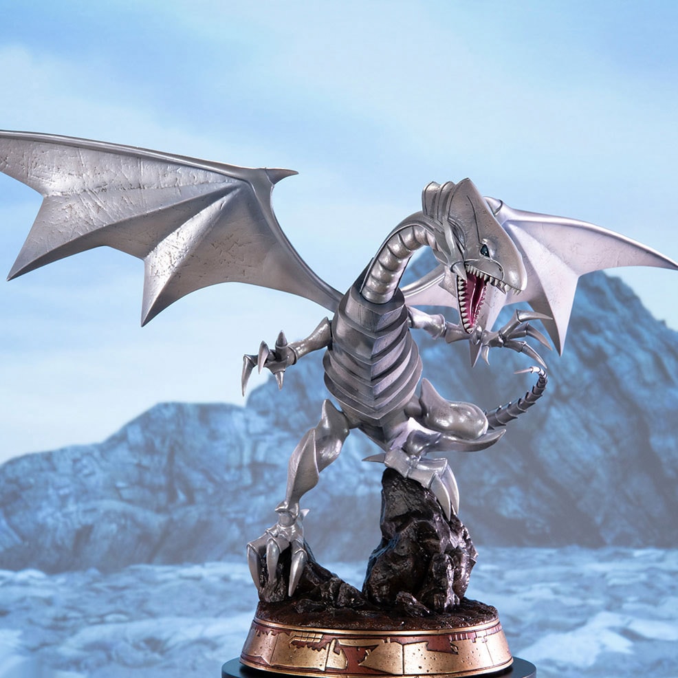 Yu-Gi-Oh! Blue-Eyes White Dragon (White Variant) Statues  (Prototype Shown) View 1