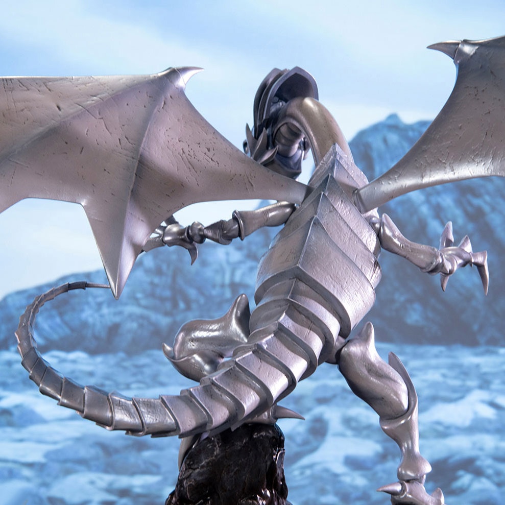 Yu-Gi-Oh! Blue-Eyes White Dragon (White Variant) Statues  (Prototype Shown) View 3