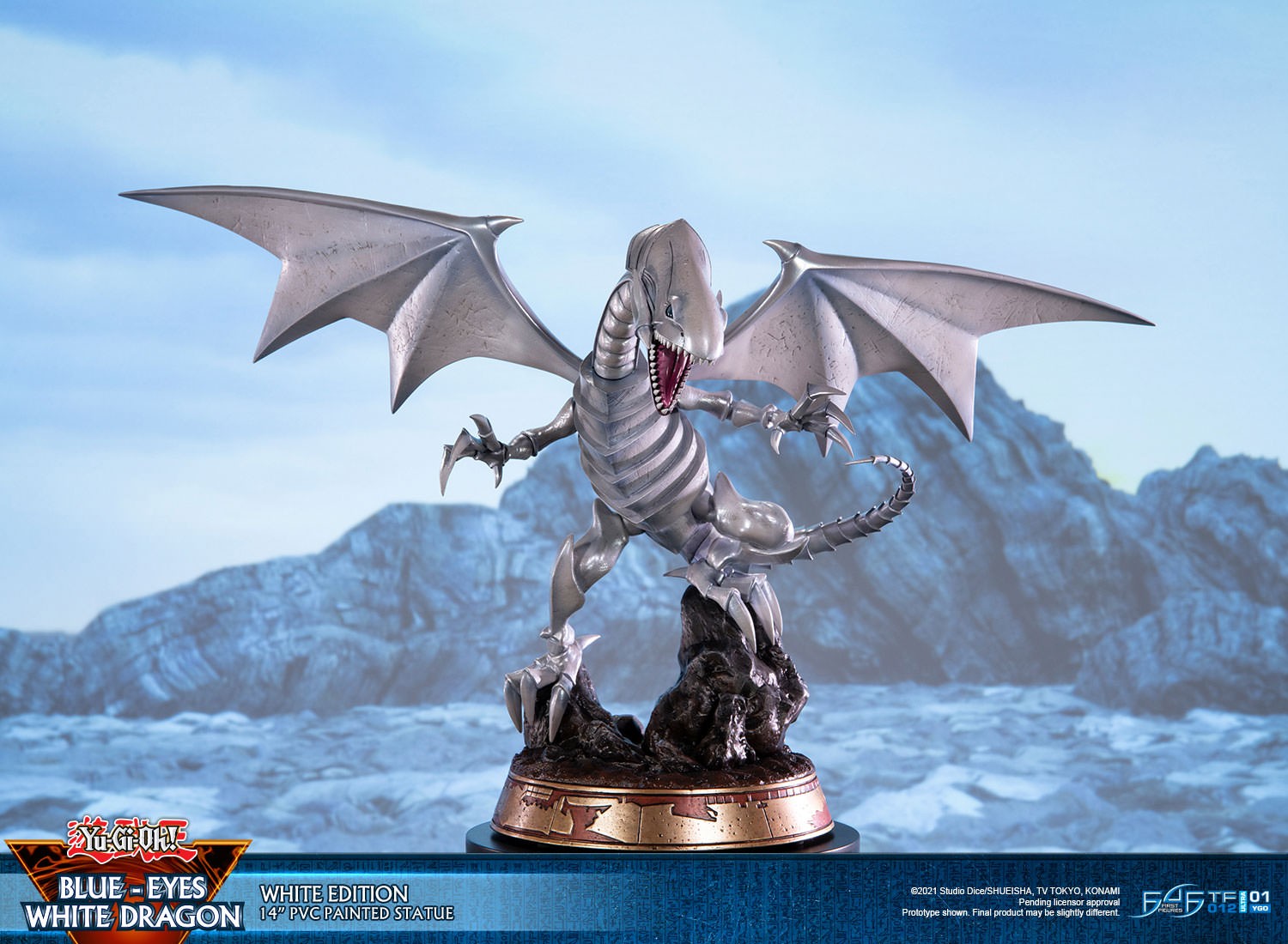 Yu-Gi-Oh! Blue-Eyes White Dragon (White Variant) Statues  (Prototype Shown) View 10