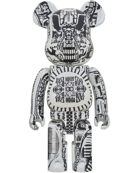 Be@rbrick H.R. Giger (White Chrome Version) 1000