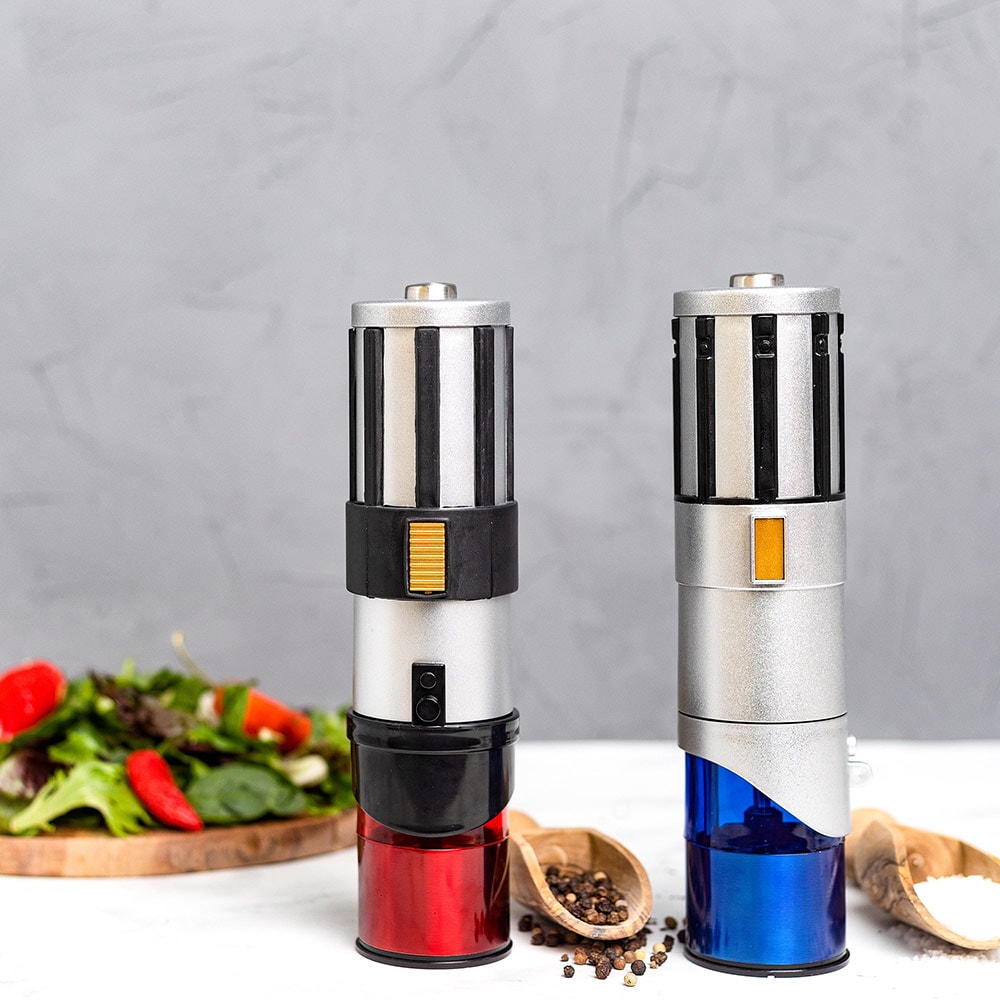 Electric Salt and Pepper Grinder Set - Battery Operated Pepper Mill  Automatic Ba