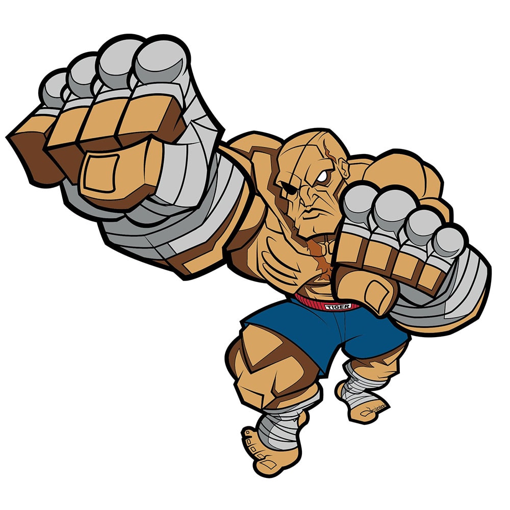 Street Fighter Sagat Collectible Pin  View 1