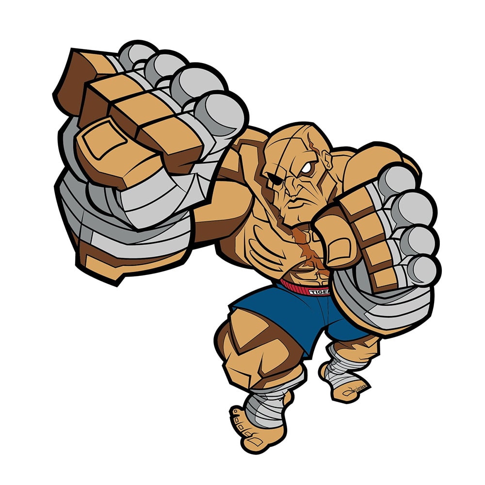 Street Fighter Sagat Collectible Pin  View 2