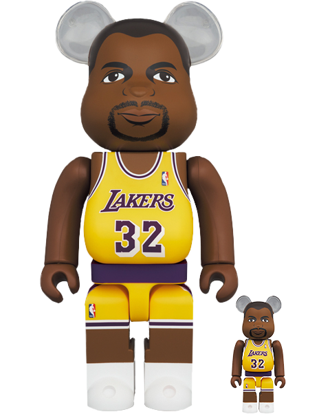 Be@rbrick Magic Johnson (Los Angeles Lakers) 100% and 400%