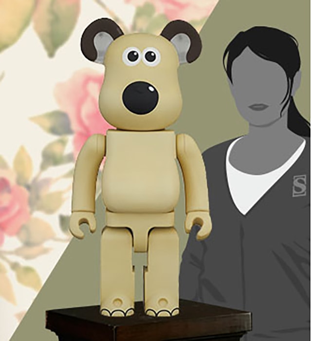 Bearbrick Gromit 1000% Collectible Figure by Medicom Toy