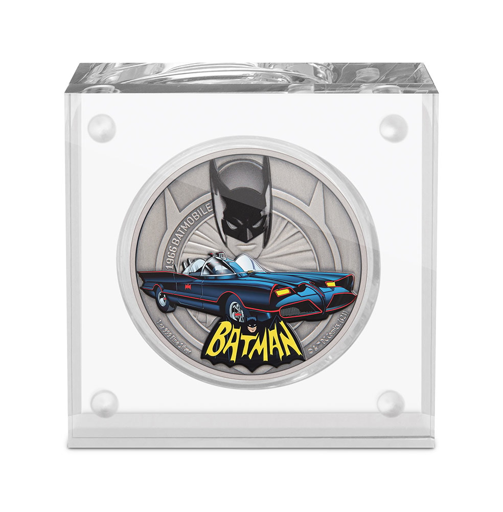 1966 Batmobile 1oz Silver Coin by New Zealand Mint | Sideshow