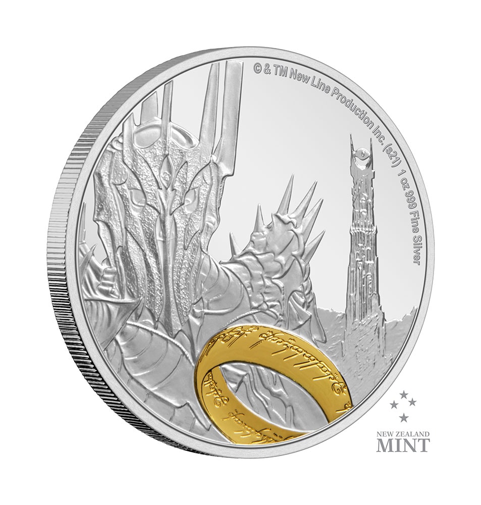 Sauron Silver Coin View 2