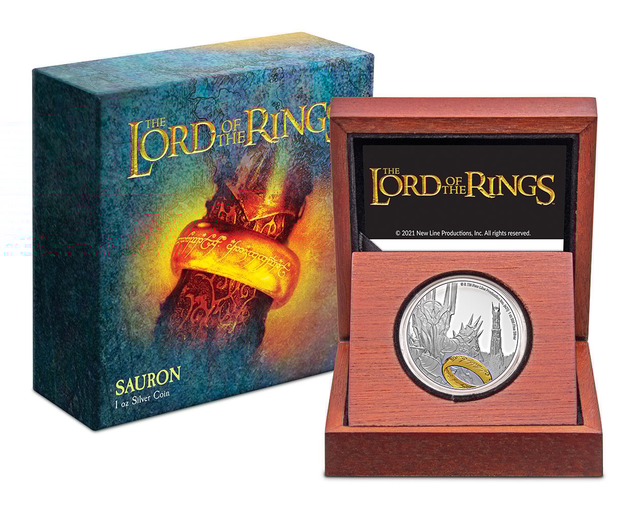 Sauron Silver Coin View 6