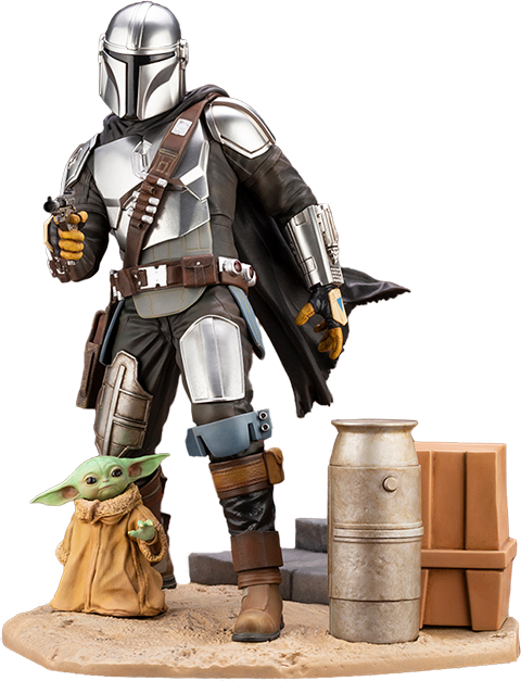 The Mandalorian - Figurine Mando Et The Child - Artfx