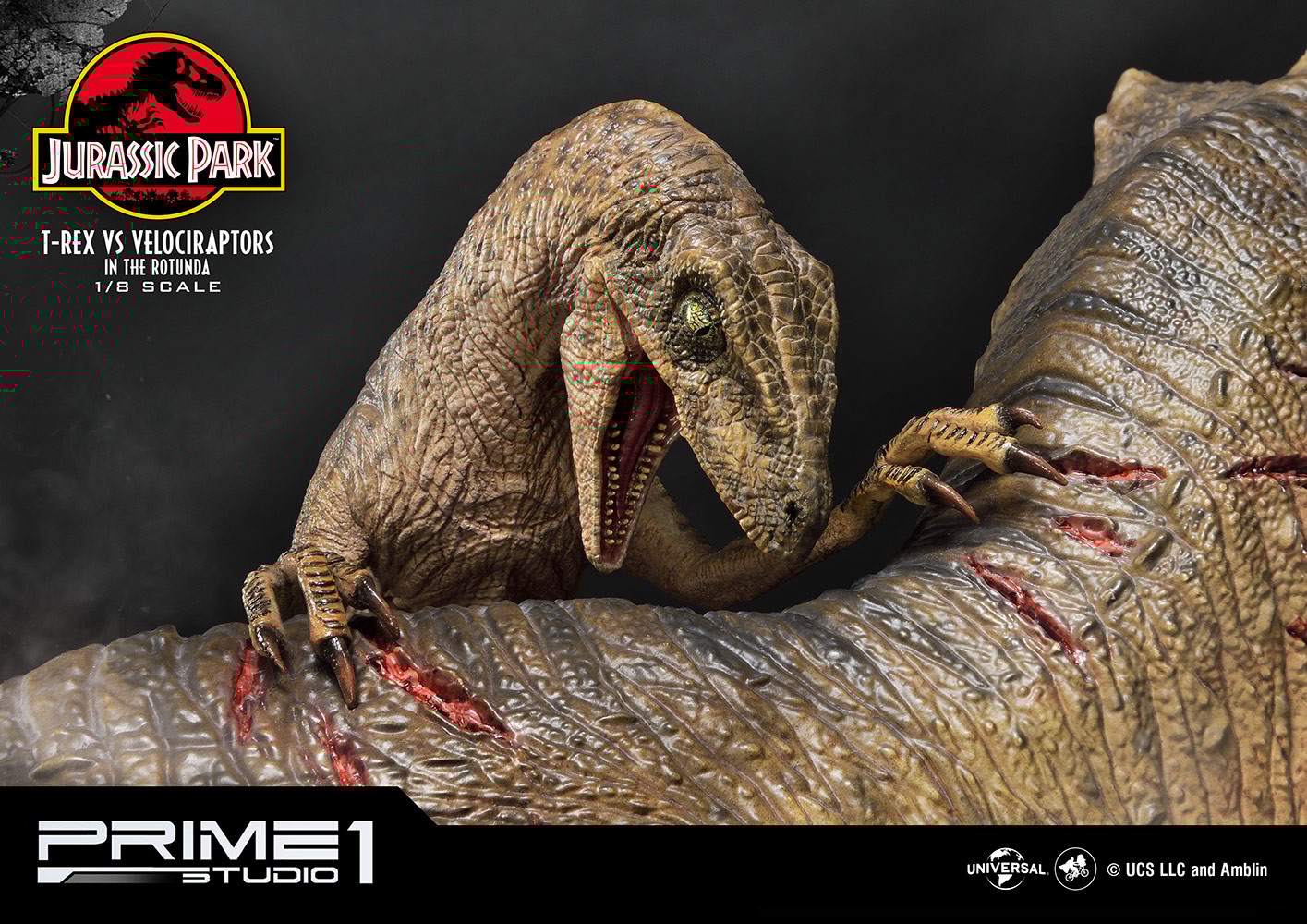 T-Rex Vs Velociraptors in the Rotunda