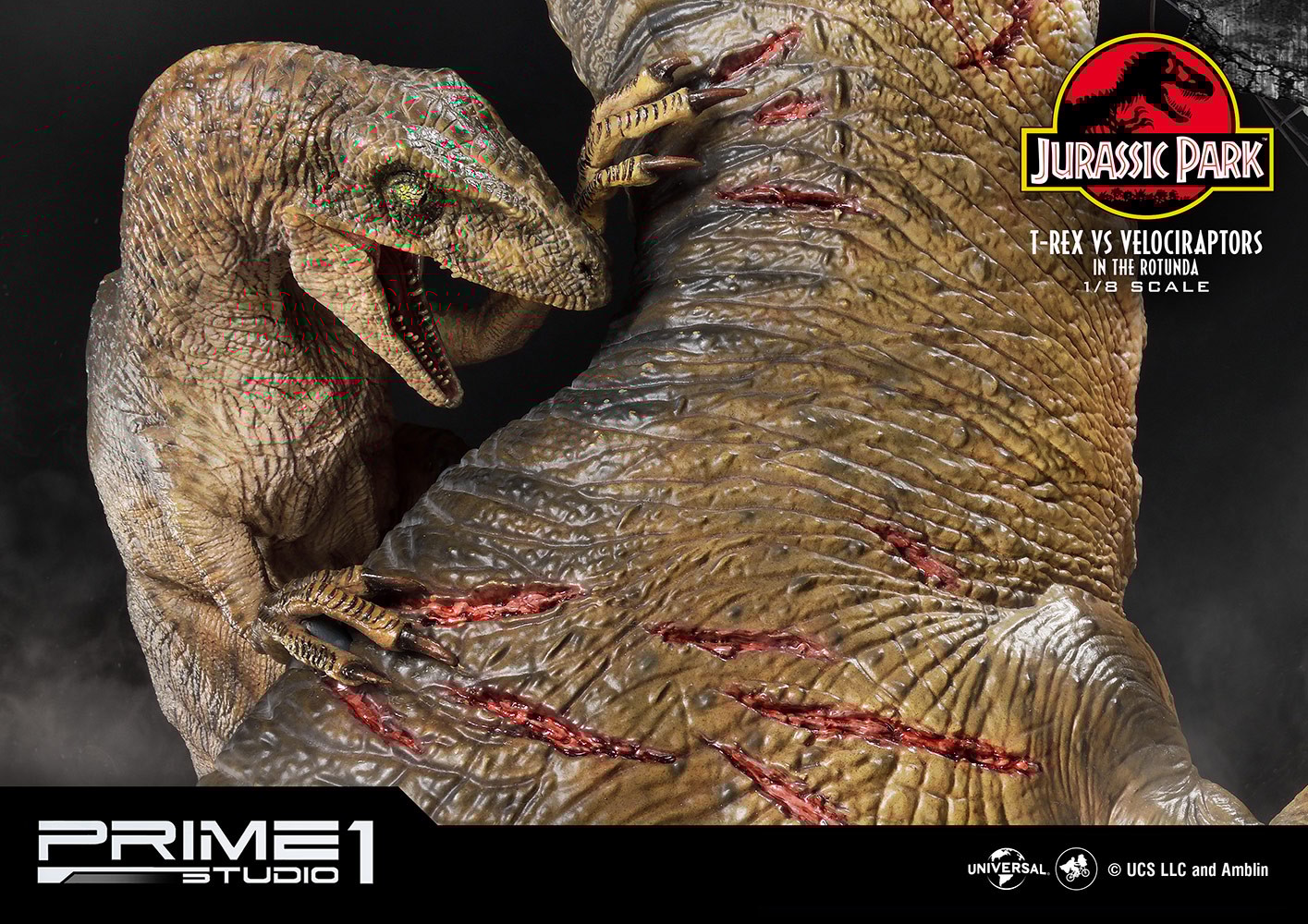 T-Rex Vs Velociraptors in the Rotunda