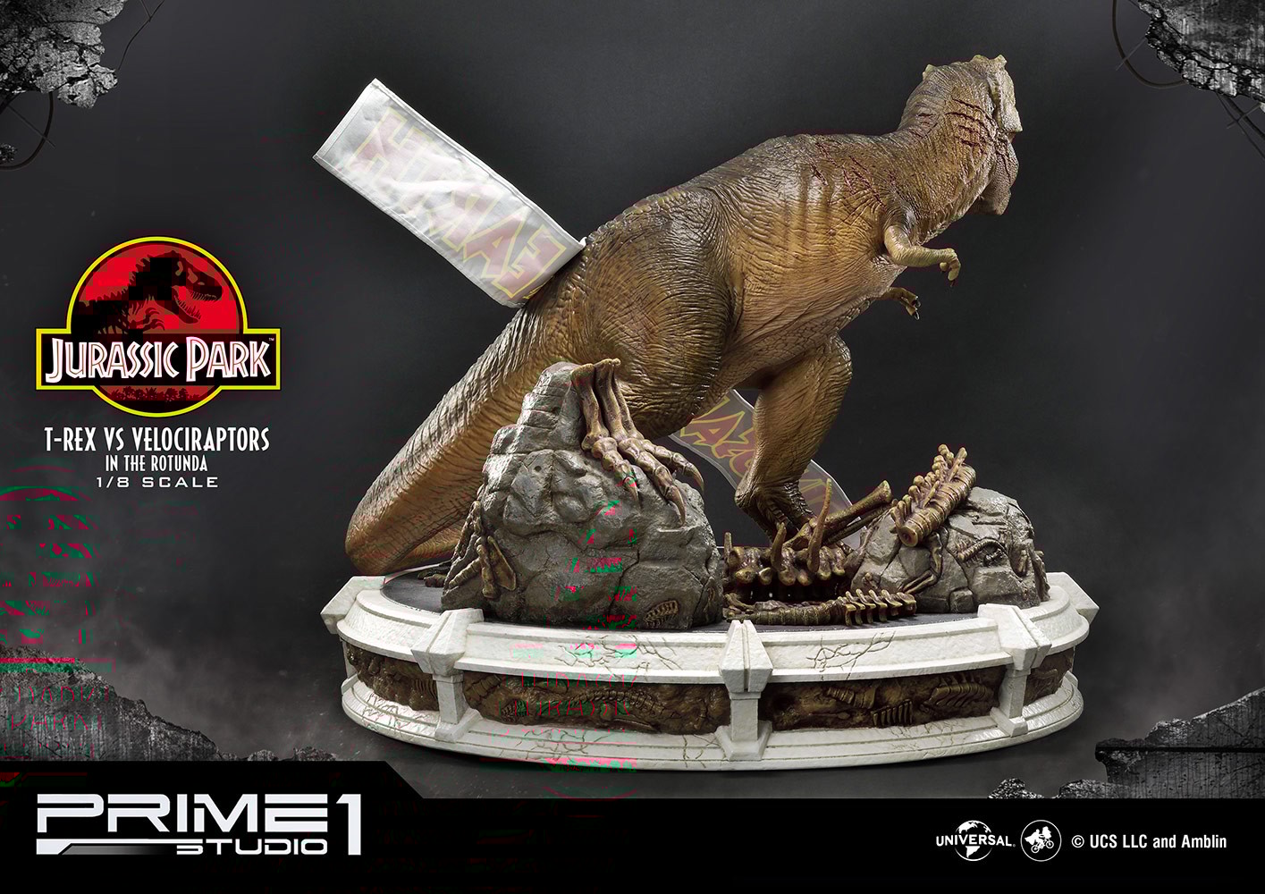 T-Rex Vs Velociraptors in the Rotunda