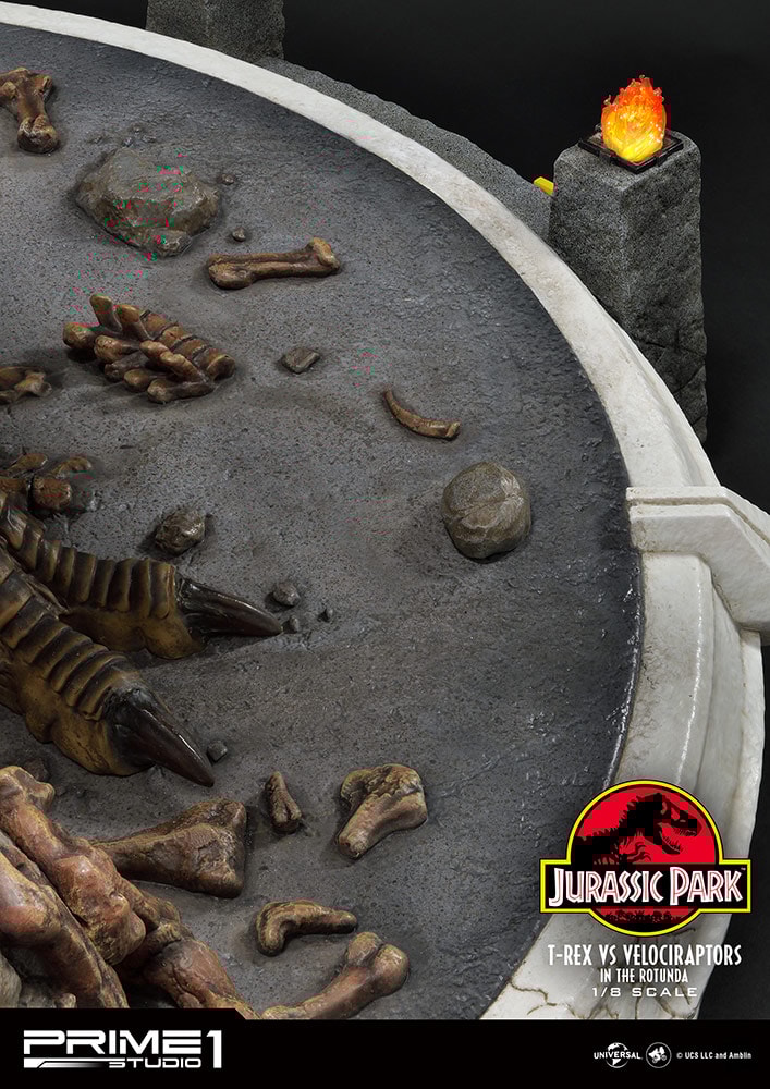 T-Rex Vs Velociraptors in the Rotunda