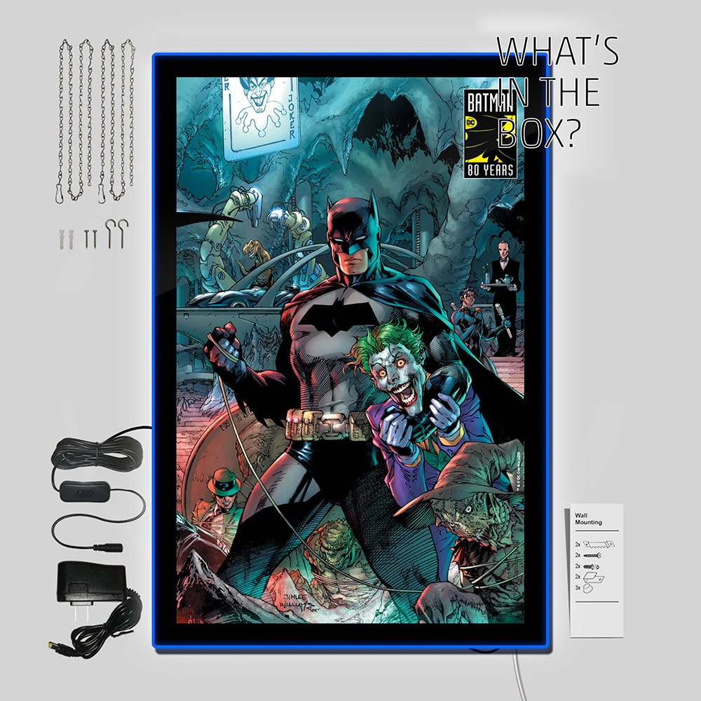 Batman 80 LED Poster Sign (Large)