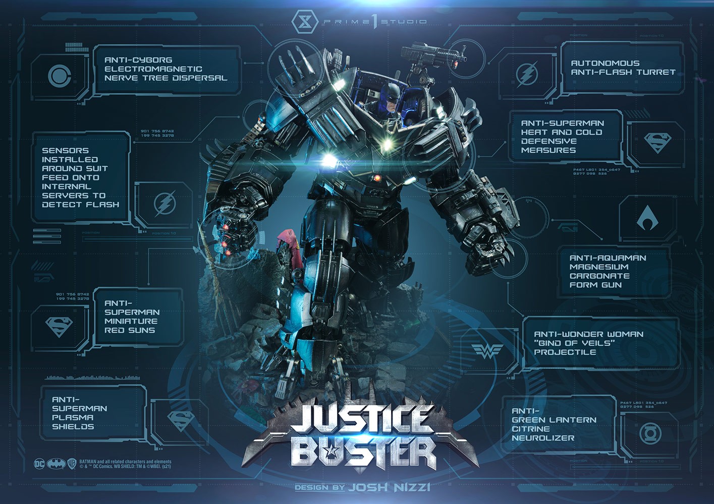 DC Comics Justice Buster Statues  (Prototype Shown) View 1