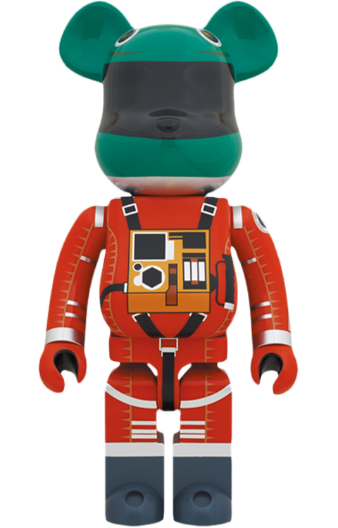 Be@rbrick Space Suit Green Helmet & Orange Suit Ver. 1000% View 4