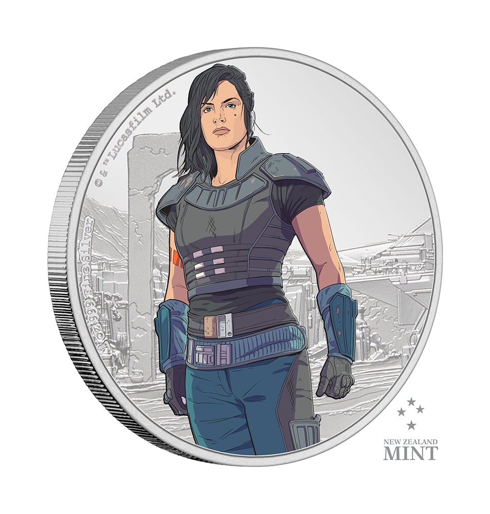 Star Wars Cara Dune 1oz Silver Coin Silver Collectible  (Prototype Shown) View 2