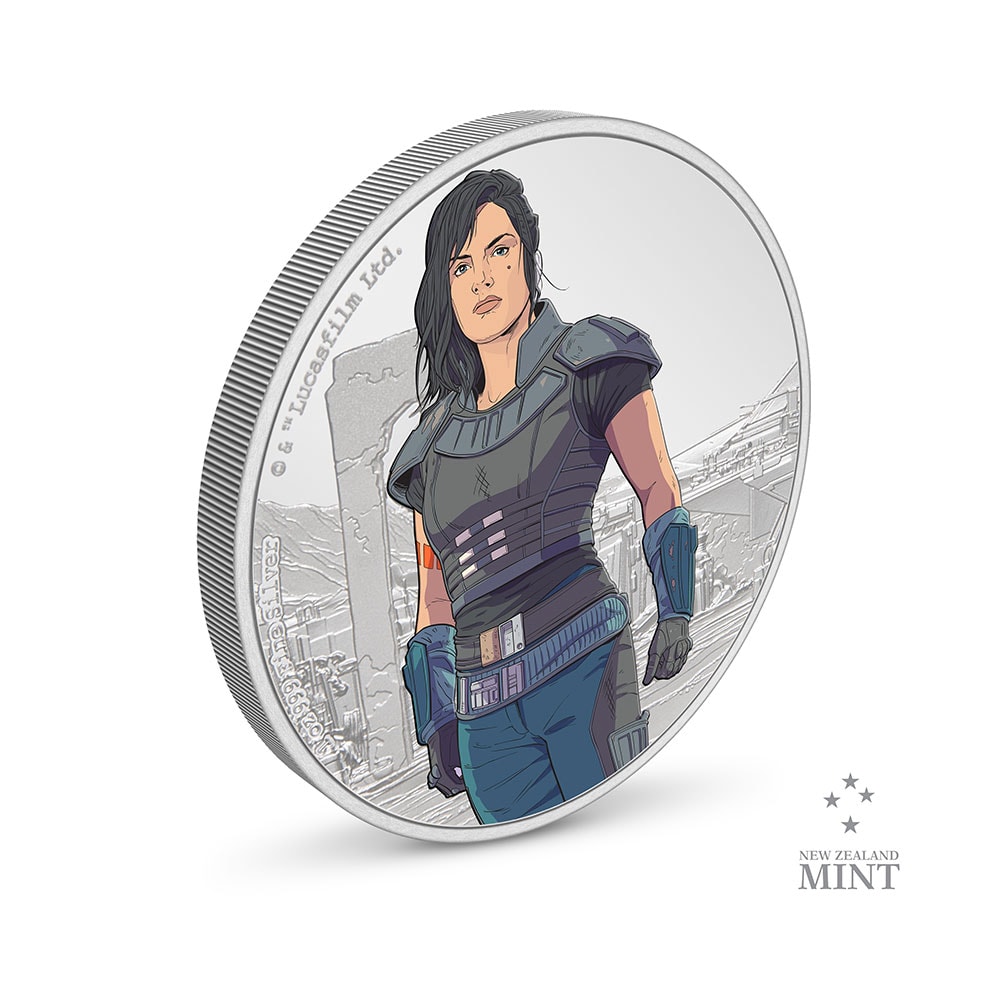 Star Wars Cara Dune 1oz Silver Coin Silver Collectible  (Prototype Shown) View 3