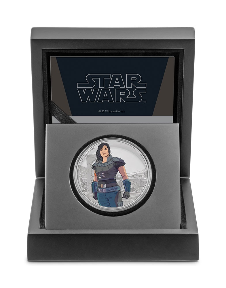 Star Wars Cara Dune 1oz Silver Coin Silver Collectible  (Prototype Shown) View 5