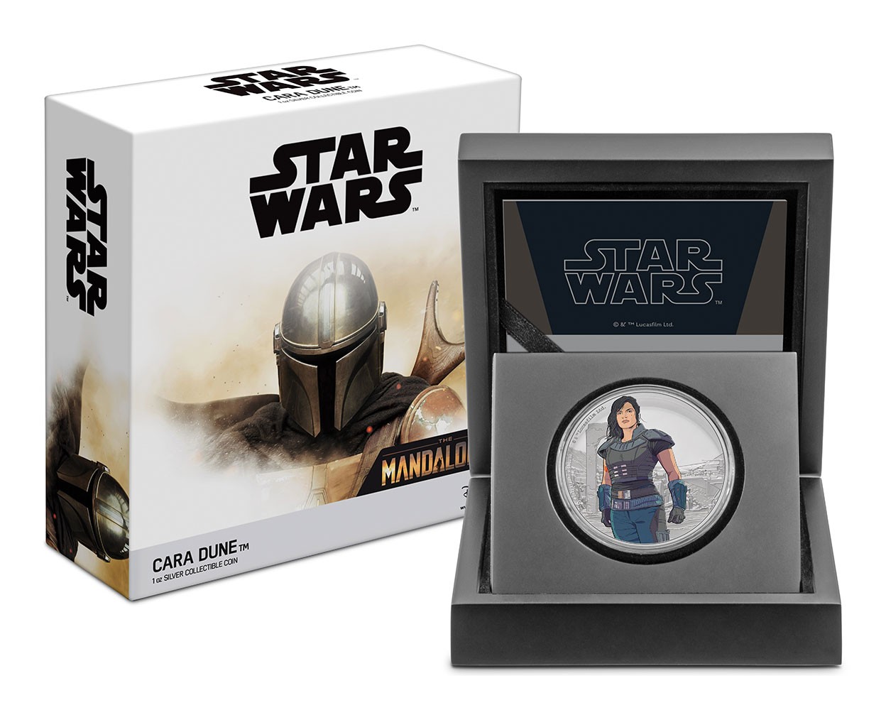 Star Wars Cara Dune 1oz Silver Coin Silver Collectible  (Prototype Shown) View 7