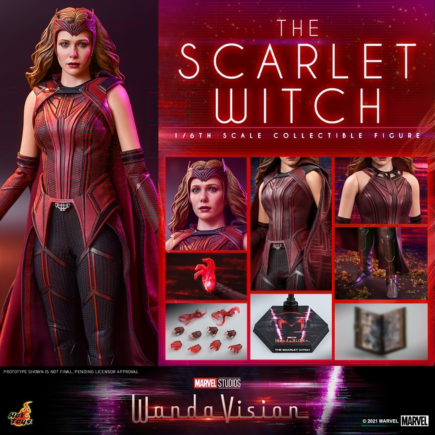 Scarlet witch and sales vision action figure