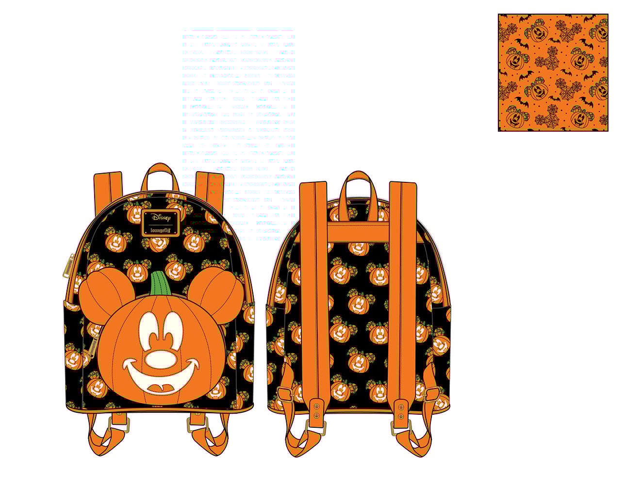 Mickey-O-Lantern Mini Backpack- Prototype Shown