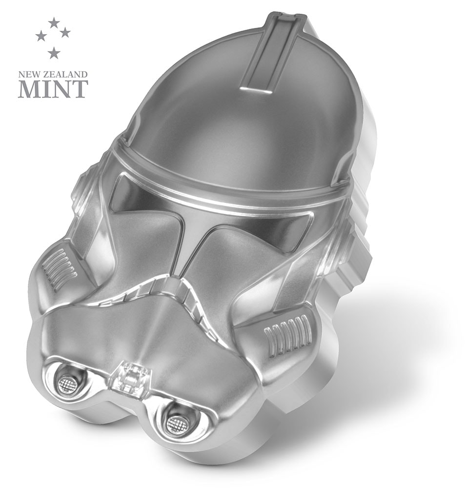 Clone Trooper Helmet 2oz Silver Coin