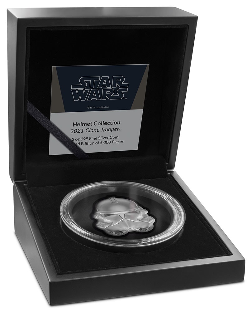 Clone Trooper Helmet 2oz Silver Coin