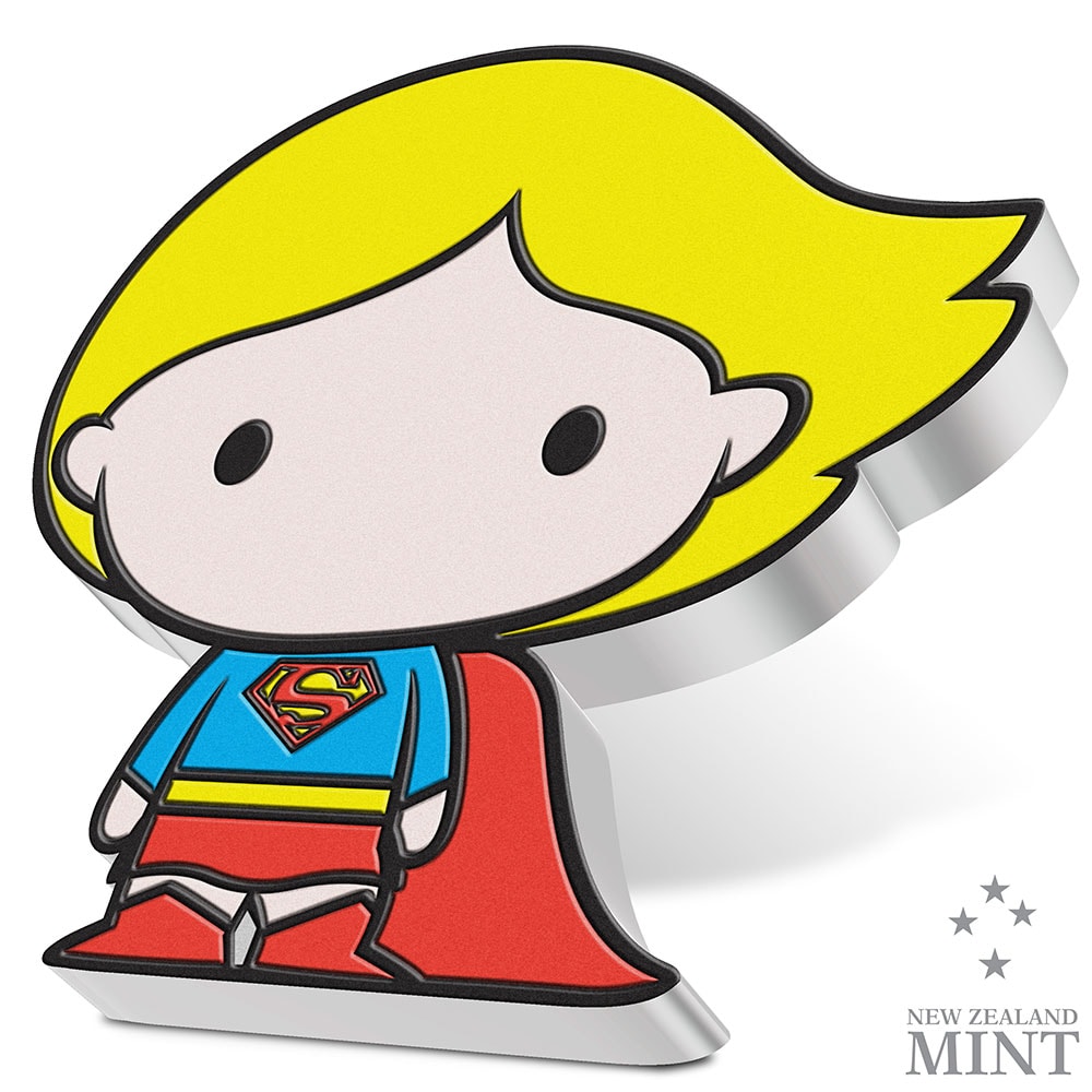 Supergirl Chibi 1oz Silver Coin by New Zealand Mint | Sideshow Collectibles