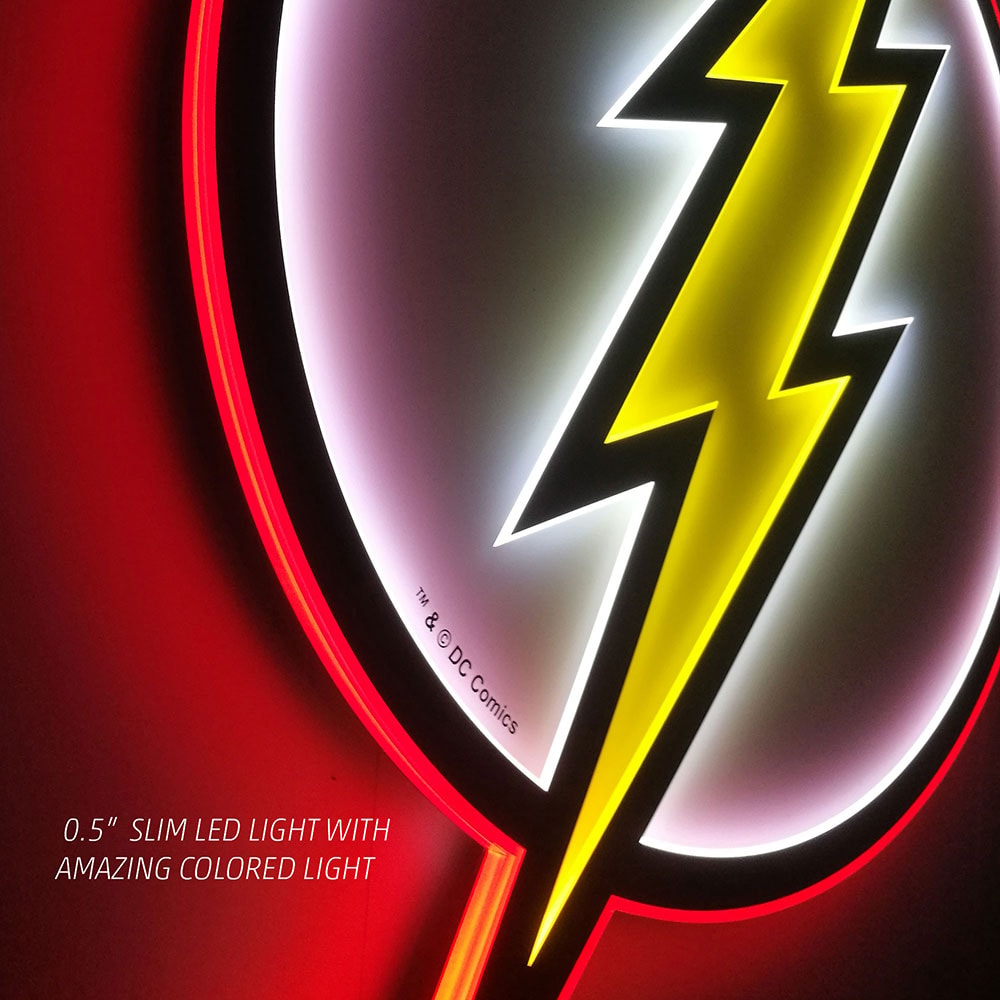 DC Comics The Flash LED Logo Light (Regular) Wall Light  View 2