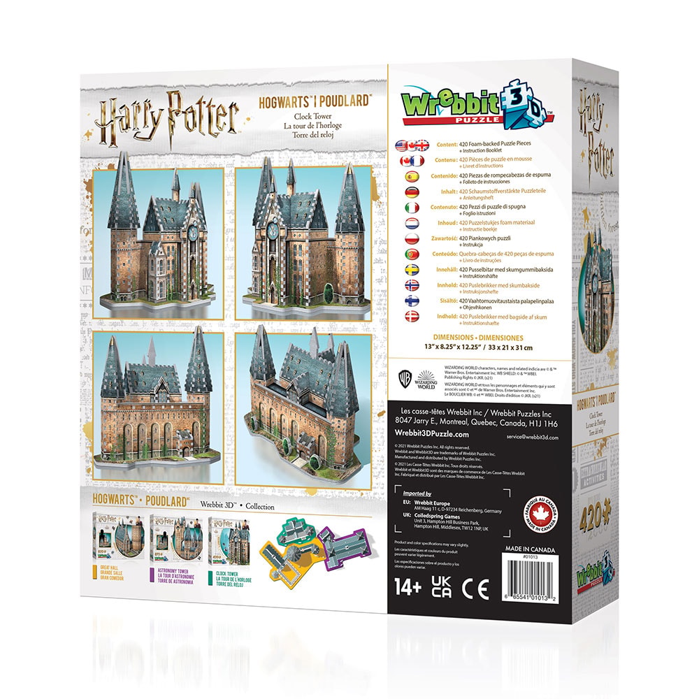 Harry Potter Hogwarts Clock Tower 3D Puzzle Puzzle  View 7