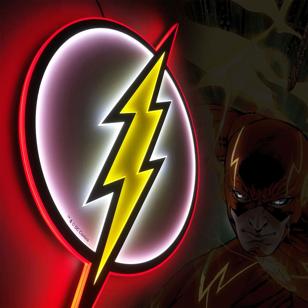 DC Comics The Flash LED Logo Light (Large) Wall Light  View 6