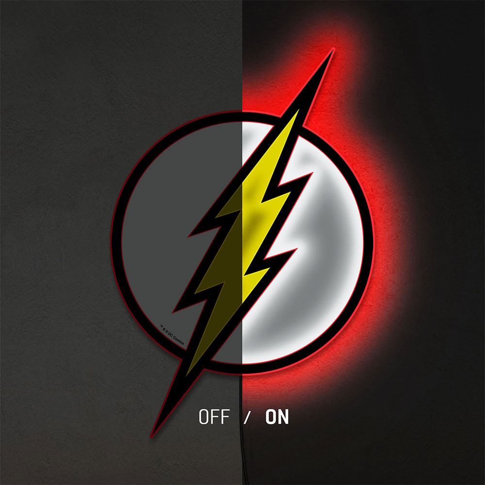 DC Comics The Flash LED Logo Light (Large) Wall Light  View 7