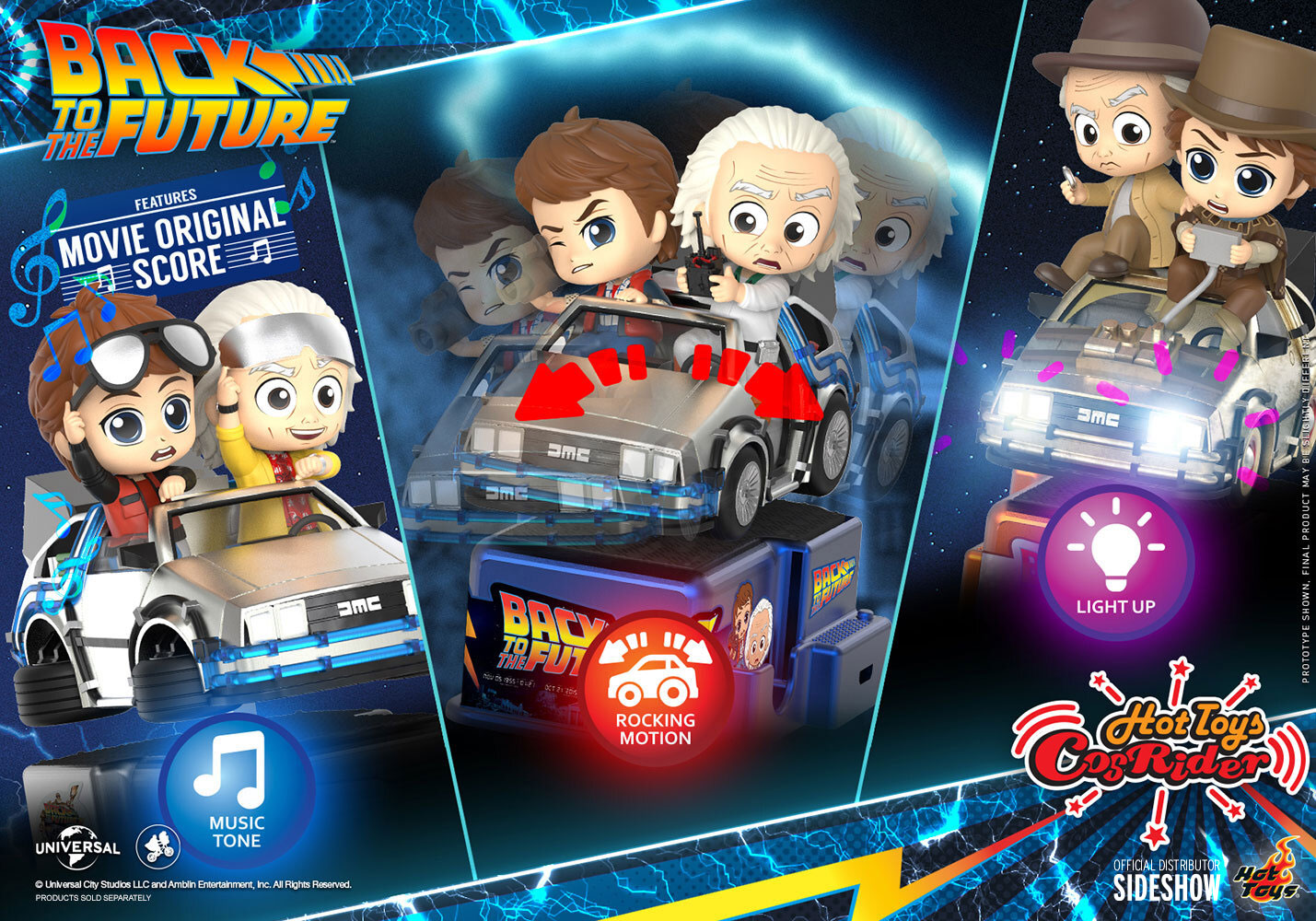 Marty McFly & Doc Brown (Prototype Shown) View 2