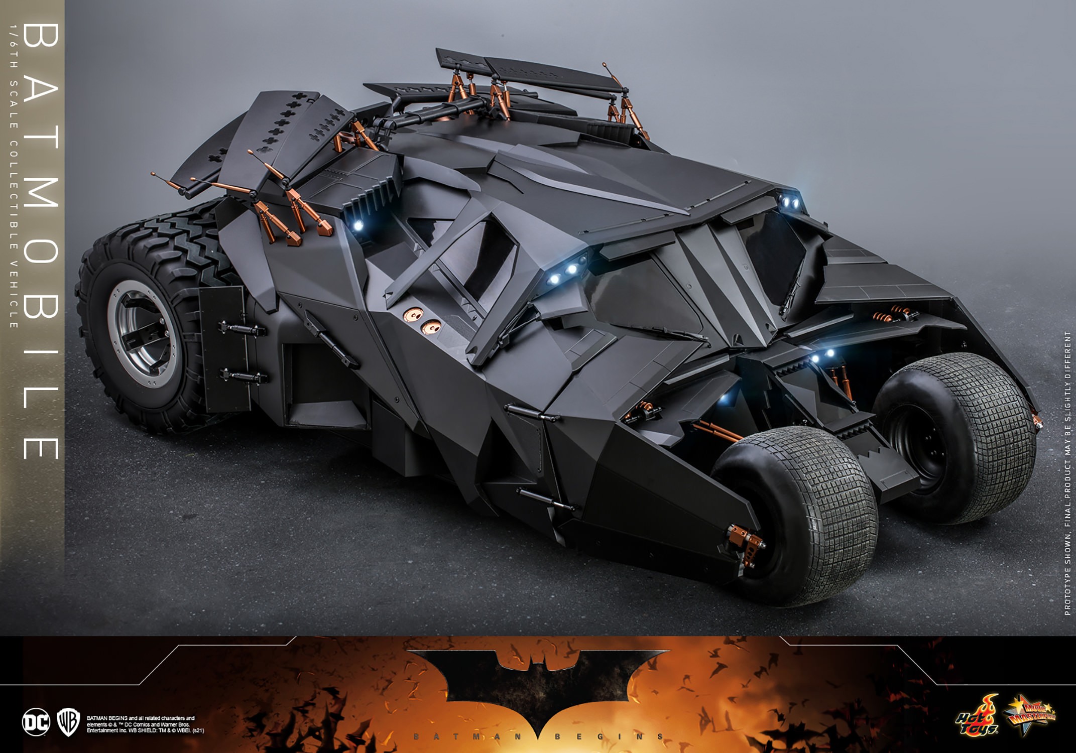 Batman begins cheap batmobile toy