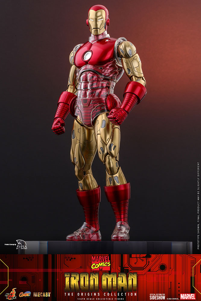 Hot toys - Iron Man Deluxe - Marvel The Origins Collection Comic figurine  1/6 Figurine