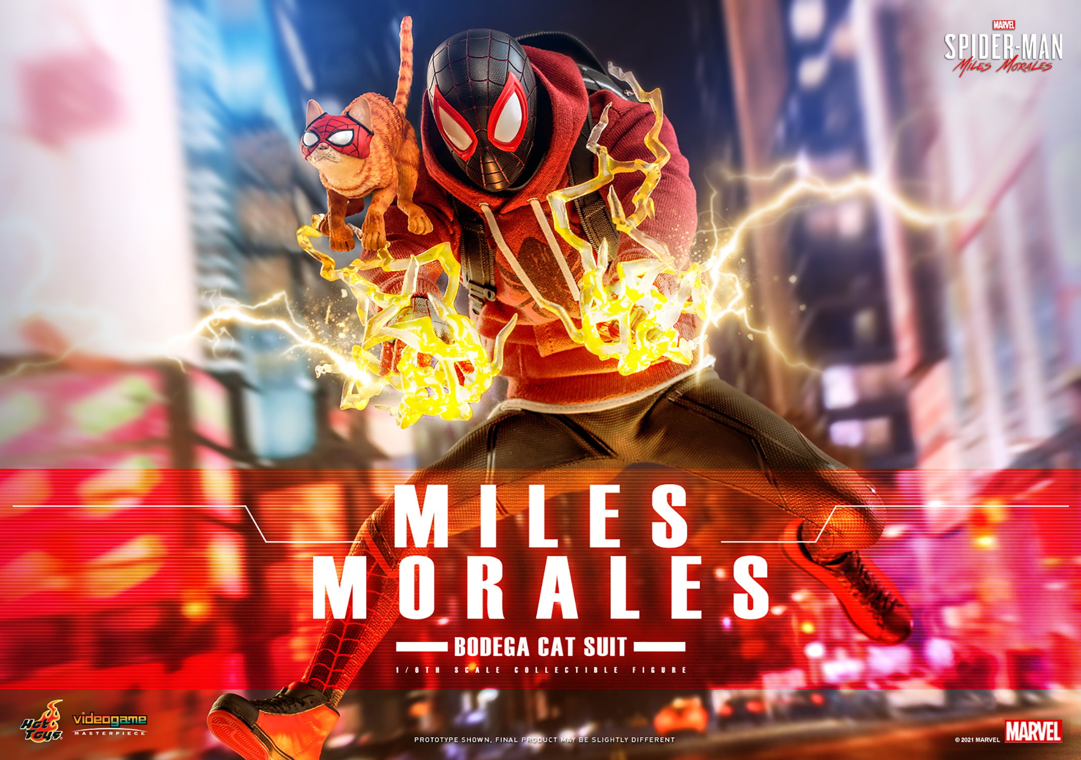 Miles Morales (Bodega Cat Suit) (Prototype Shown) View 1