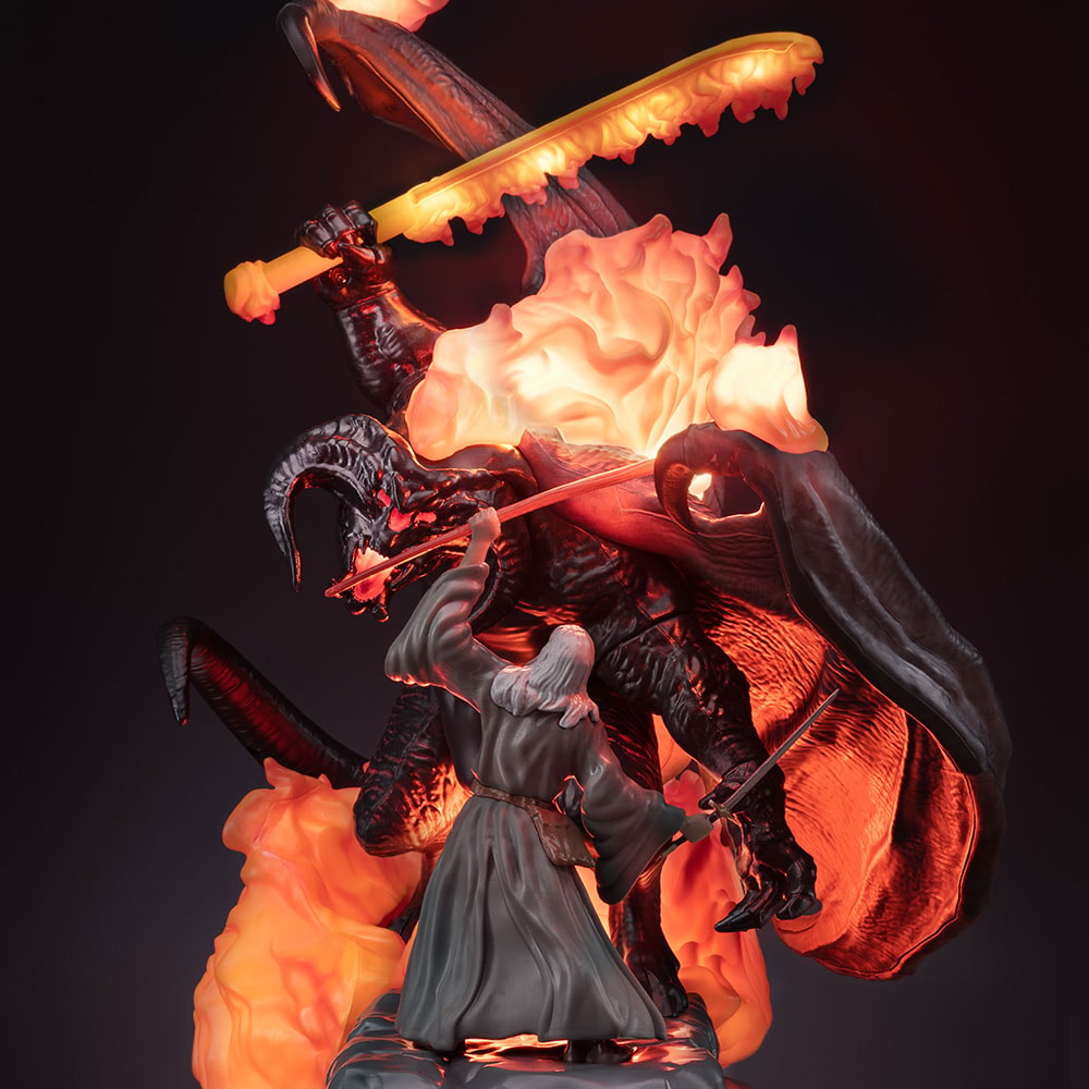 The Lord of the Rings Balrog vs Gandalf Figural Light Collectible Lamp  View 11