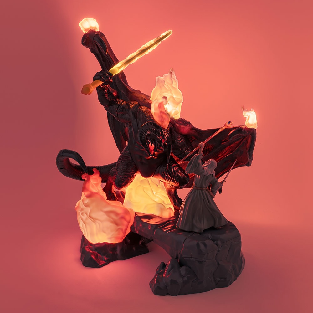 The Lord of the Rings Balrog vs Gandalf Figural Light Collectible Lamp  View 17