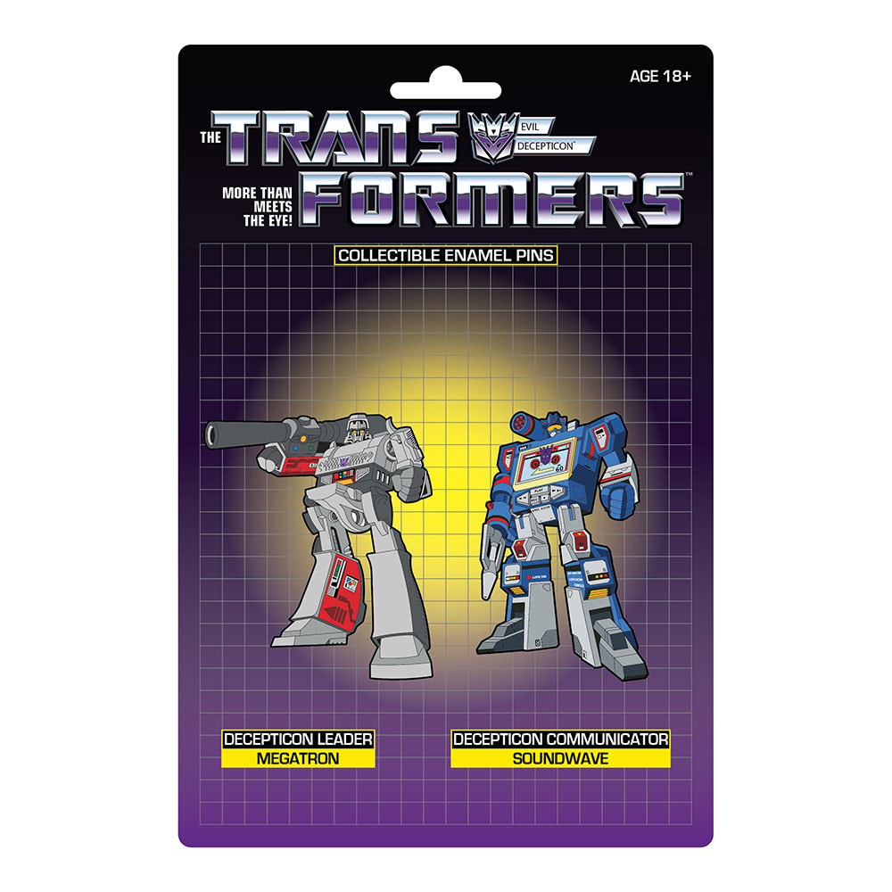 Transformers Megatron x Soundwave Retro Pin Set Collectible Pin  View 3