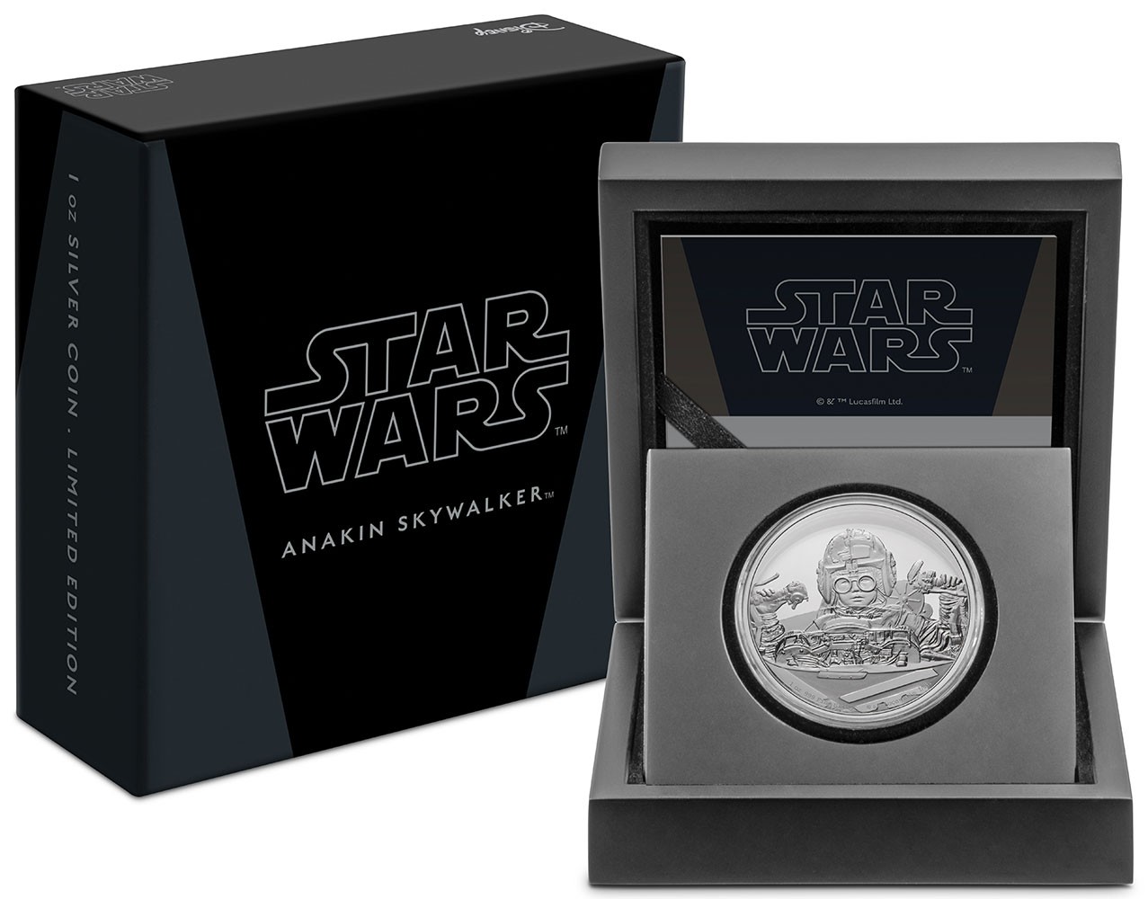 Anakin Skywalker 1oz Silver Coin View 6