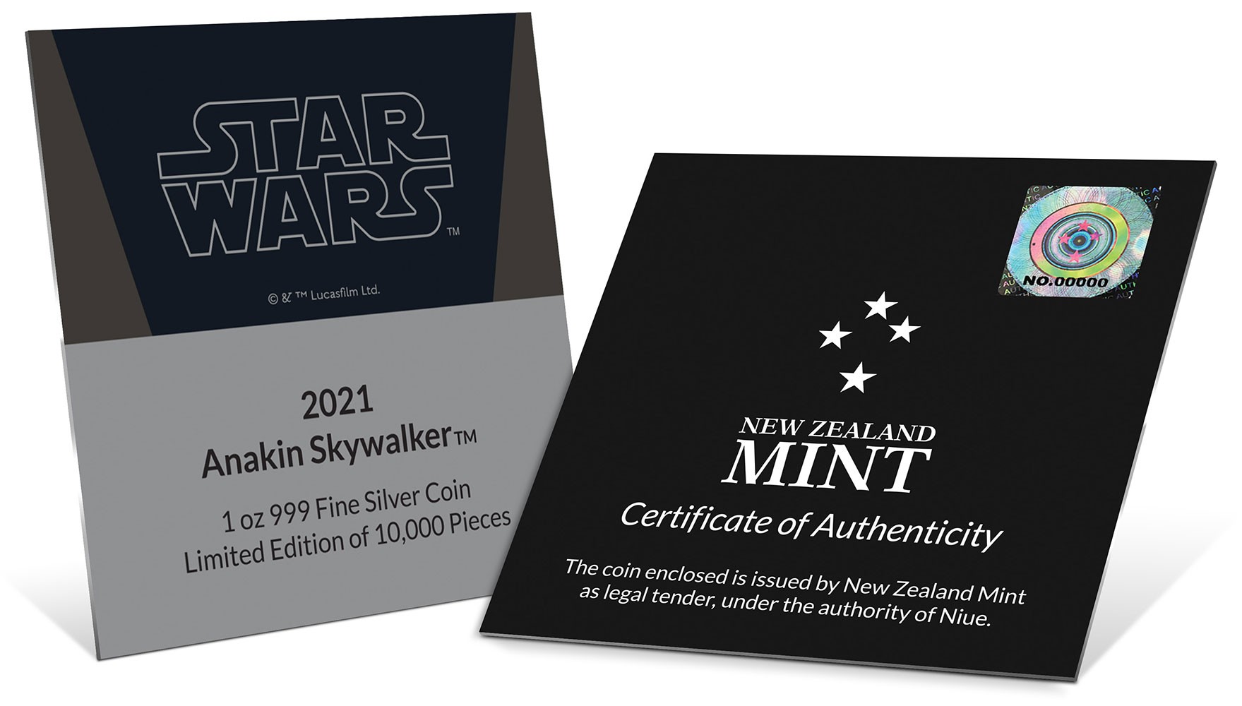 Anakin Skywalker 1oz Silver Coin View 8