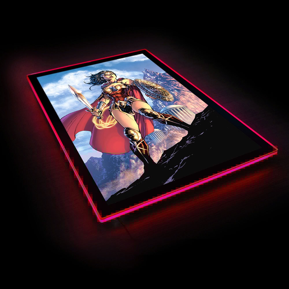 Wonder Woman Comic Cover LED Poster Sign (Large)