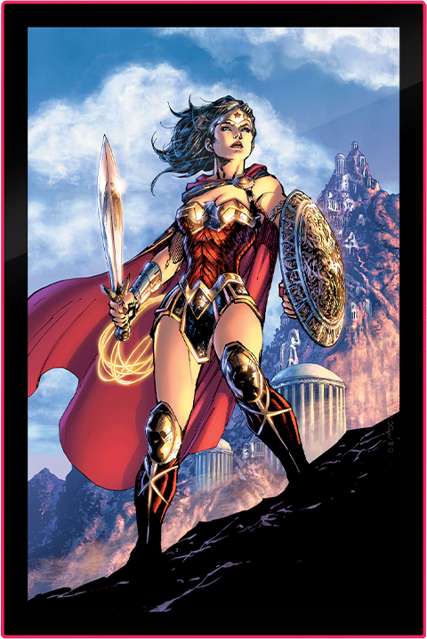 Wonder Woman Comic Cover LED Poster Sign (Large)