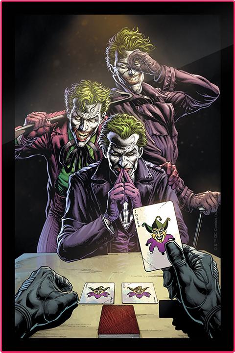 Three Jokers Comic Cover LED Poster Sign | Sideshow Collectibles