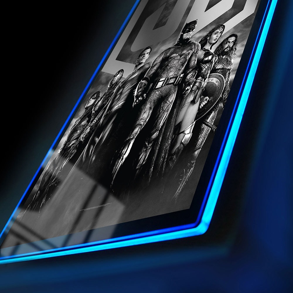 Zack Snyder’s Justice League B&W Group Scene LED Poster Sign (Large)